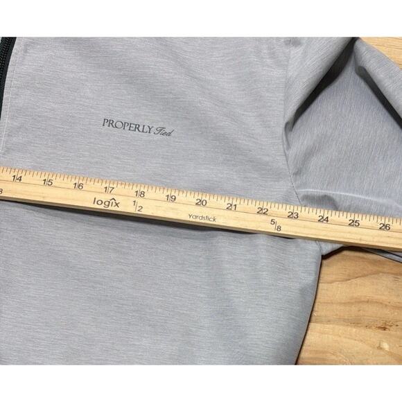 Properly Tied Men's Grey Canopy Rain Jacket Hooded Thunder sz XL - Picture 3 of 5